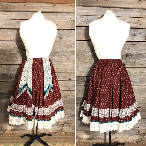 Square Dancing Skirt, Pitchfork Brand, Size L - Picture 1 of 9